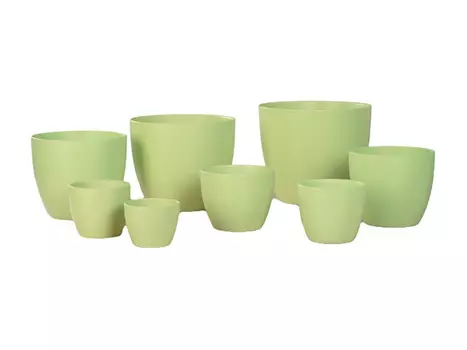 кашпо керамическое Light Green 920 d-22 см