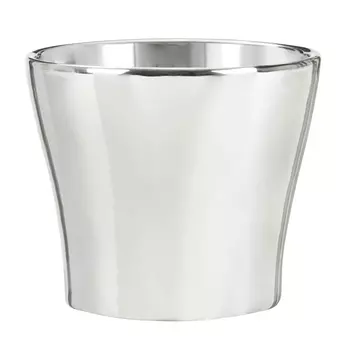 кашпо керамическое Mirror Silver 808 d15см 1,37л серебристый