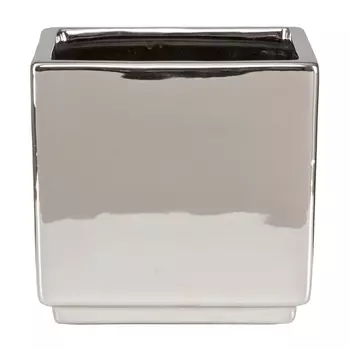 кашпо керамическое Mirror Silver 994 d11см 1,37л серебристый