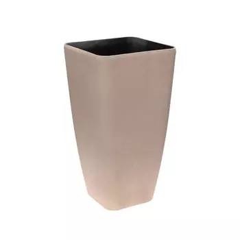 кашпо уличное пластик Sandstone d29,5 h57см белый