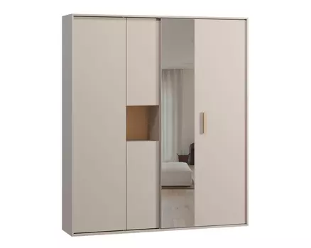 Шкаф-купе Бладвен-180-210 Latte Plywood
