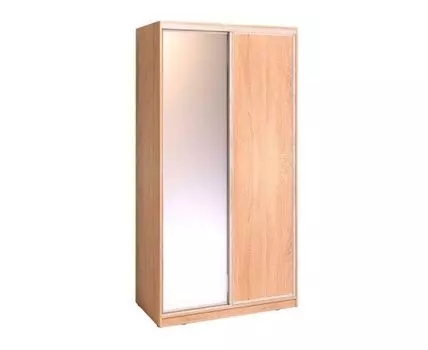 Шкаф-купе Домашний 303 (230, 60 см, Без карниза, Прямые, Светлое дерево, 120 см)