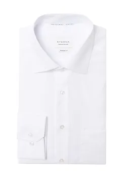 Деловая рубашка Original Shirt, современный крой, нагрудный карман, мужская ETERNA, белый