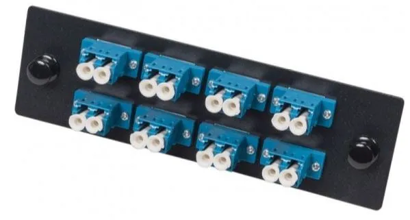 Панель Lanmaster LAN-APM-8x2SC/OS2 адаптерная для кроссов LAN-FOBM с 8 дуплексными адаптерами SC/OS2