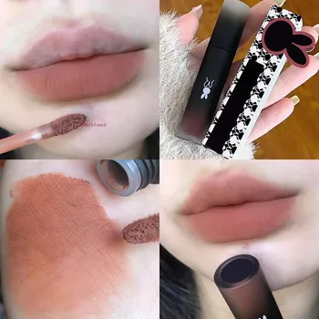 Обратный Macaron Lip Mud Глазурь для губ Матовый туман Бархатный белый блеск для губ Студенческая доступная помада