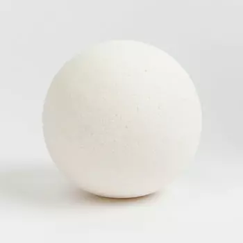 Бомбочка для ванны, 110 гр, Ваниль, белая, Шар, Body spa