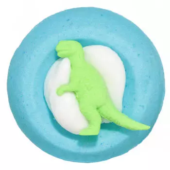 Бомбочка для ванны, 130 гр, с игрушкой, голубая, Абрикос, Dino