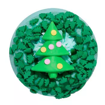 Бомбочка для ванны, 130 гр, зеленая, ананас, Елка, Shiny tree