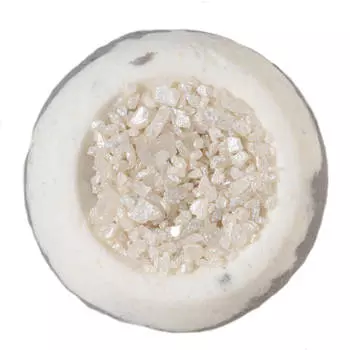 Бомбочка для ванны, 150 гр, с солью и шиммером, серая, Жасмин, Body spa