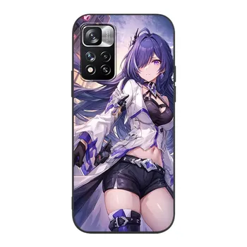 Чехол Acheron Honkai Star Rail для Xiaomi Redmi Note 8 10 10S 11 9 11S 7 12 Pro Plus 12S 9S 8T 11E Pro 11T, мягкий черный чехол для телефона Redmi Note 12 Pro