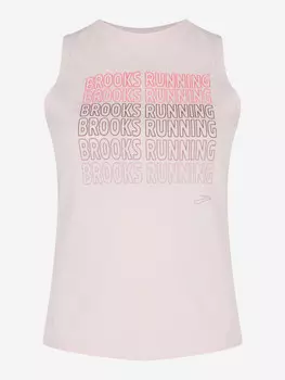 Майка женская Brooks Distance Graphic, Белый