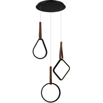 Светильник подвесной ST Luce Shape SL6131.403.36 Черный/Черный, Терракотовый LED 1*36W 4000K