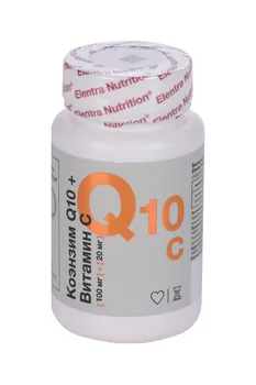 Коэнзим Q10+Витамин С Elentra Nutrition, 30 шт, капсулы