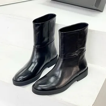 Женские ботильоны из натуральной кожи, на осень/зиму