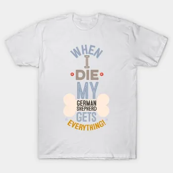 Футболка женская When I Die My Gsd Gets Everything Harajuku Print Kawaii футболка летняя женская футболка с коротким рукавом топ футболка S розовый