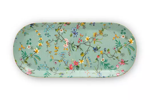 Блюдо для торта Jolie Flowers Blue