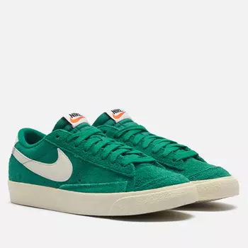 Женские кроссовки Nike Wmns Blazer Low '77 Vintage, цвет зелёный, размер 36.5 EU