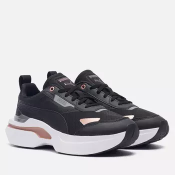 Женские кроссовки Puma Kosmo Rider Metallic, цвет чёрный, размер 39 EU