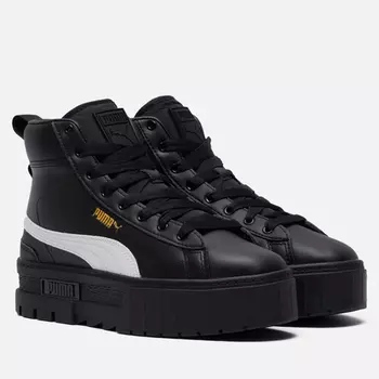 Женские кроссовки Puma Mayze Mid, цвет чёрный, размер 38.5 EU