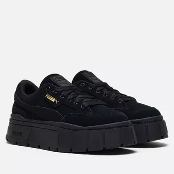 Женские кроссовки Puma Mayze Stack Suede, цвет чёрный, размер 37.5 EU