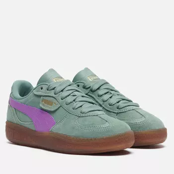Женские кроссовки Puma Palermo Moda Xtra Gum, цвет зелёный, размер 40.5 EU