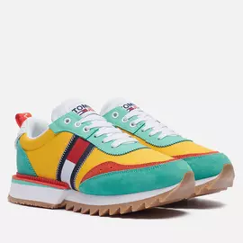 Женские кроссовки Tommy Jeans ABO Cleated, цвет зелёный, размер 38 EU
