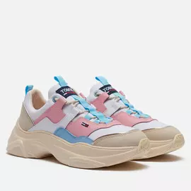 Женские кроссовки Tommy Jeans Lightweight Colour Pop Trainers, цвет бежевый, размер 39 EU