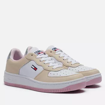 Женские кроссовки Tommy Jeans Suede Panel Trainers, цвет бежевый, размер 36 EU
