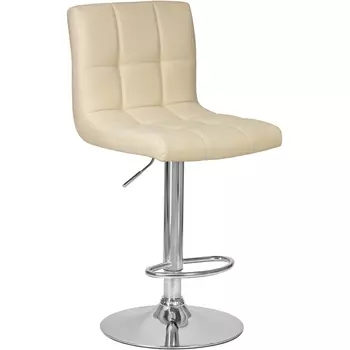 Стул барный (кремовый) Dobrin 5006-LM CANDY CANDY, цвет сиденья кремовый, основания хром