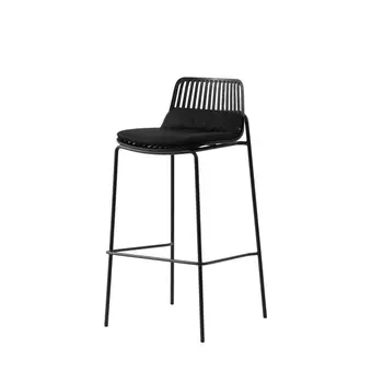 Стул барный Louran с подушкой чёрный Stool Group арт.УТ000040188