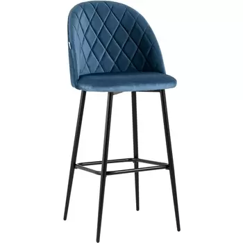 Стул барный велюр пыльно-синий Stool Group УТ000025277