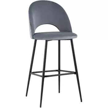 Стул барный Stool Group Меган велюр серый УТ000025288