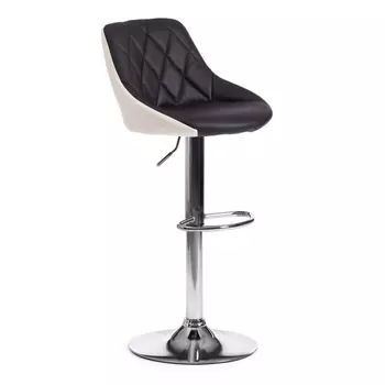 Стул барный MESSY (mod. KY704C) черный/белый/хром (металл/экокожа) Tetchair 113665 15099