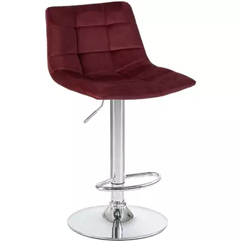 Стул барный (винный велюр (MJ9-35)) Dobrin 5017-LM TAILOR TAILOR, цвет сиденья винный (MJ9-35), основания хром
