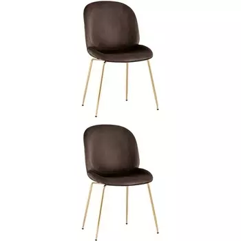 Стул Beetle коричневый 2 шт Stool Group (арт.УТ000037560)