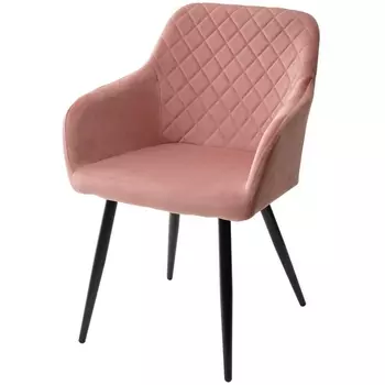 Стул BRANDY BLUVEL-52 розовый/ черный каркас, (M-City)
