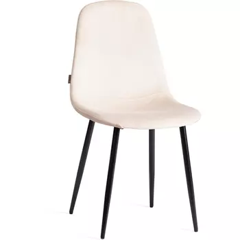 Стул BREEZE (mod. JSC-58) / 1 шт. в упаковке (Велюр,Металл /Бежевый,Черный ) Tetchair