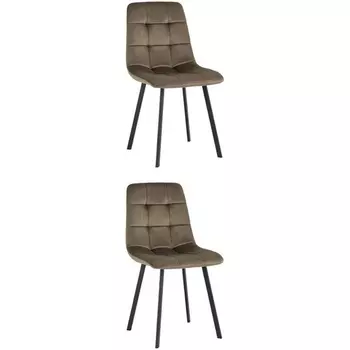 Стул Chilly велюр коричневый 2 шт. Stool Group (арт.УТ000037216)