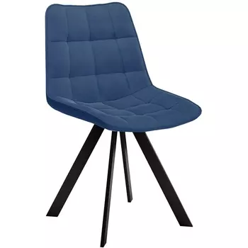 Стул DikLine 229 поворотный, B8 BLUE, ножки черные Dikline