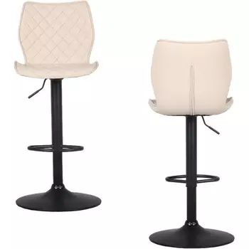 Стул барный Dome экокожа светло-серый 2 шт Stool Group арт.УТ000039937