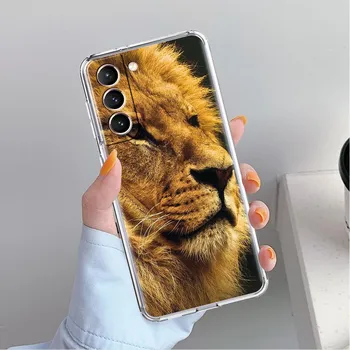 Wolf Dog Cat Bird Lion Tiger Animal Clear Case For Samsung Galaxy S22 S20 FE S21 S10 S9 Plus Note 20 Ultra 10 Lite Phone Shell Samsung S20 FE 5G