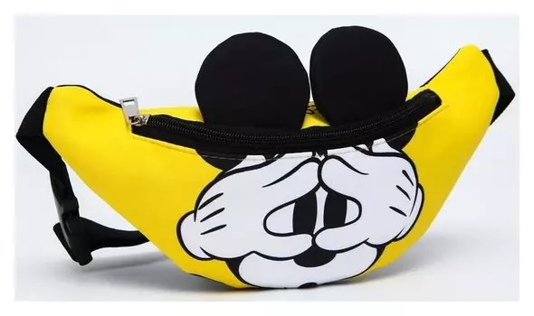 Сумка поясная текстильная Mickey Mouse микки маус
