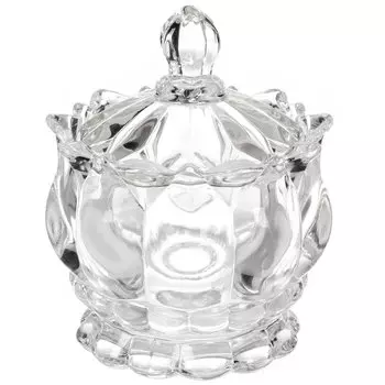 Сахарница стекло, 9х11 см, Самоцветы, Y6-10335/Y4-9196