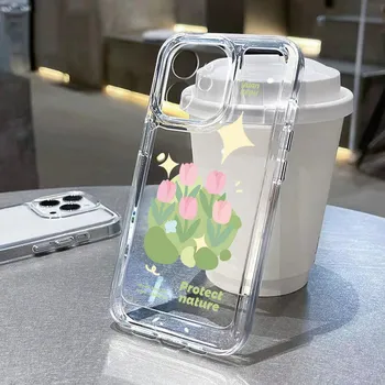 Чехол для телефона Space для iPhone 11 13 XR 15 Pro Max 12 16 Pro Max для iPhone 14 7 8 Plus XS Max Samsung A15 A55 A05 Redmi 12 13C 13 9 Huawei Mate 30 40 iPhone 15 белый