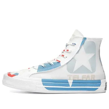 Кроссовки telfar x chuck 70 high 'archival star print' Converse, синий