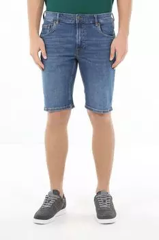 Шорты джинсовые с эффектом потертости Republic of Denim