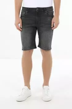 Шорты джинсовые с эффектом потертости Republic of Denim