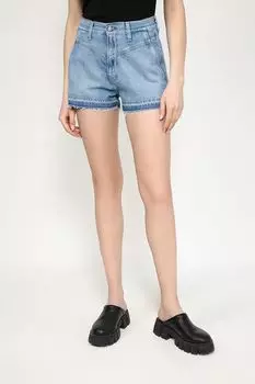 Шорты джинсовые с необработанным краем PEPE JEANS