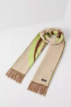 Шарф с принтом и кистями Fraas