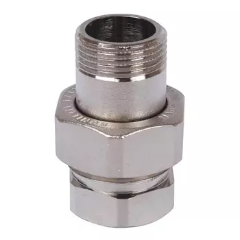 Американка Stout SFT-0045-000034 ВН, 3/4”, никелированное, уплотнение под гайкой по плоскости